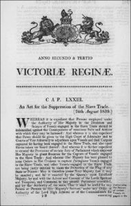 act for suppression of the slave trade