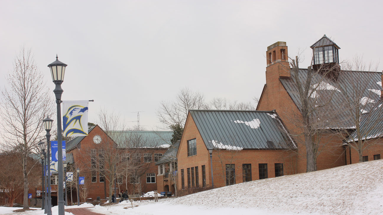 Campus Center in the Snow