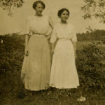Historical photograph of two women representing the St. Mary's County photograph collection